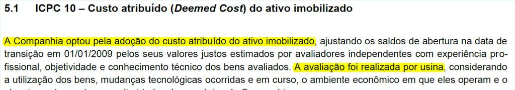 Impacto das IFRS