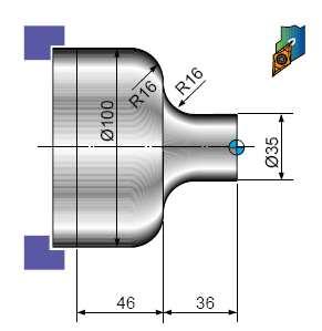 0) ------------------------------------------------------------------ N20 G50 S2000 T0300 G96 S200 M03 G42 G00 X35.0 Z5.0 T0303 M08 G01 Z-20.