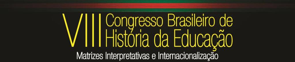 III C O N V O C A T Ó R I A No período de 1º a 30 de setembro de 2014, estarão abertas as inscrições para submissão de resumos ao VIII Congresso Brasileiro de História da Educação, a ser realizado na