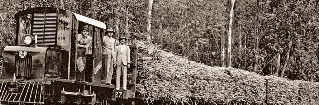 6 5) Um novo modal de transporte de cana: Ferroviário Há registros sobre o uso de ferrovias para o transporte de cana no Brasil no século XIX, especificamente na região de Piracicaba (SP), conforme