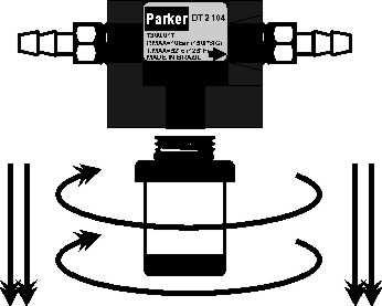Filtro Coalescente: Elemento filtrante Grau 8 Fabricante: PARKER -