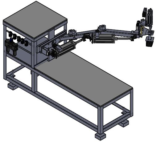 39 Figura 27 - Vista isométrica do protótipo do robô