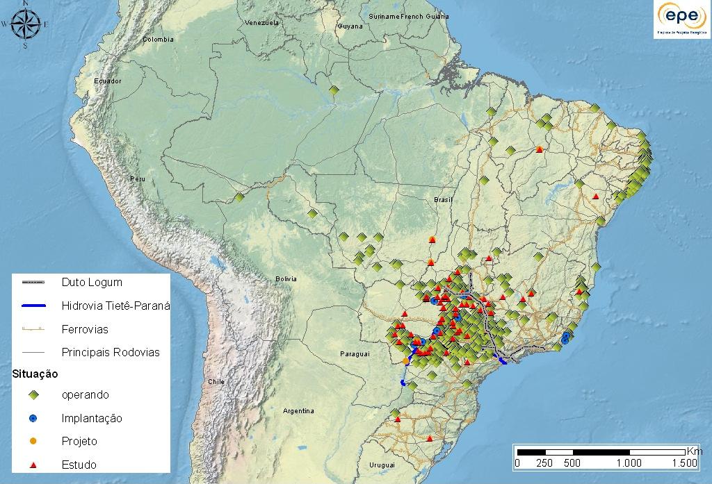 Biogás no Planejamento Energético Nacional Análises de Potencial - ano base 2012 Tipos de Resíduos Analisados Resíduos Sucroalcooleiros QUANTIDADE 350 milhões de m³ de vinhaça e 115 milhões de