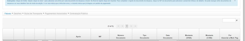 Transporte; Documento(s) de Pagamento(s) Para efeitos de simplificação de procedimento, aconselha-se que os documentos referidos sejam integrados num único documento pdf, para posterior up-load