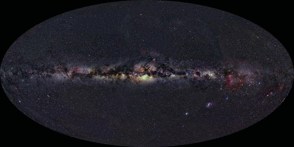 Sistema de coordenadas galácticas NGC 7331 Imagen da Via Láctea vista da Terra Crédito: Axel Mellinger A
