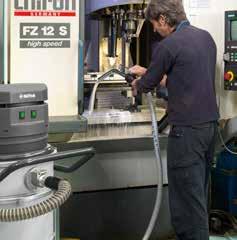 Aspiração de limalhas e óleo de corte Limpeza e manutenção de máquinas de controlo numérico Reaproveitamento de refrigerante em CNC Descrição