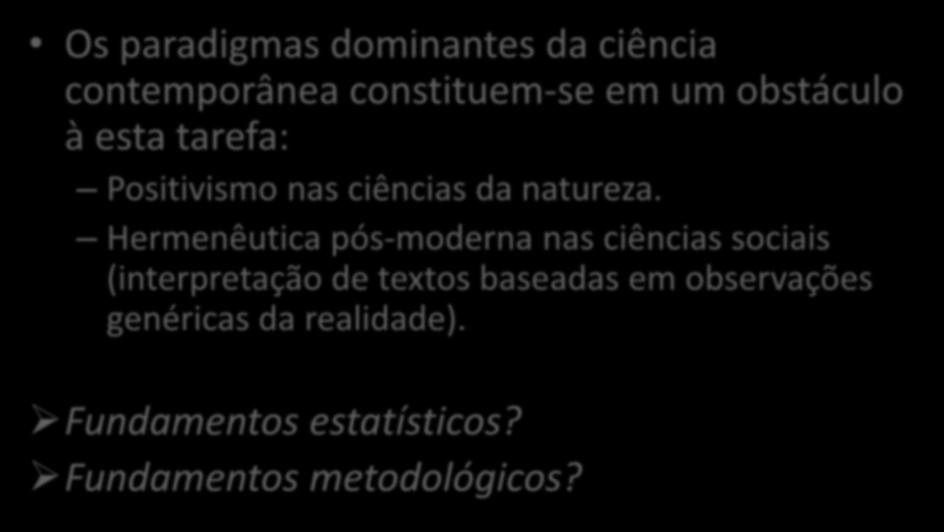 Como fundamentar cientificamente este diagnóstico?