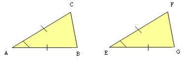 Uma das condições é que todos os lados correspondentes possuam uma proporcionalidade, que chamaremos neste caso de k.