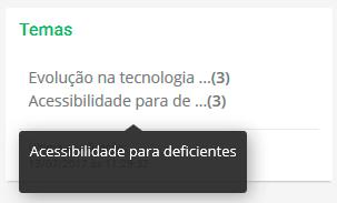 15. Lista de Temas a. Listar todos os temas Para acessar a lista dos temas, basta realizar o login no sistema.