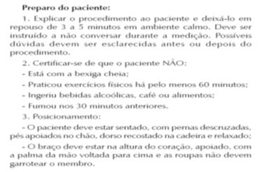 ORIENTAÇÕES PARA A MEDIDA AUSCULTATÓRIA DA PRESSÃO ARTERIAL (VII Diretrizes Brasileiras de Hipertensão ArqBras Cardiol 2016; 107 (3 supl.