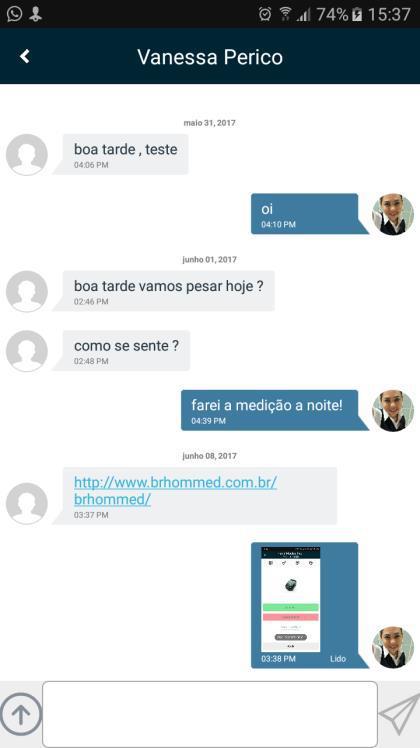 6.2 Conversas por Mensagens Você pode enviar