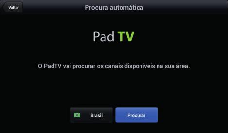 2 - Selecione o Pais Brasil e clique em buscar canais, caso demore muito e/ou