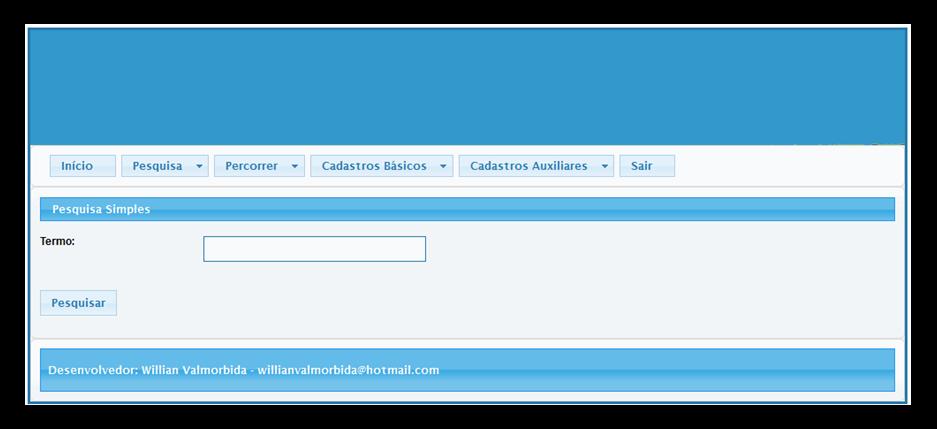 metadados dos repositórios complacentes, assim como um cliente para o protocolo SRU, em um primeiro momento, tendo como objetivo a implementação futura do Z39.50 e SRW.