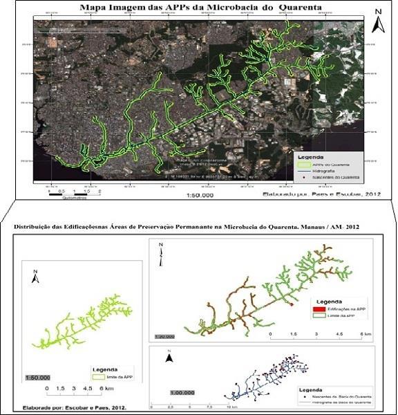 1 Figura Distribuição das edificações nas Áreas de Preservação