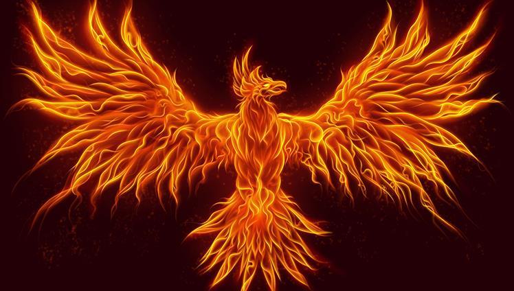 FÊNIX é um pássaro da mitologia grega que, quando morria, entrava em autocombustão e, passado algum tempo, renascia das próprias cinzas.
