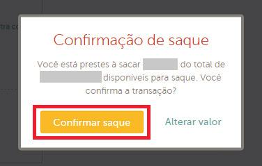 Nessa etapa você precisará autorizar as novas regras de permissões do Moip clicando na frase autorize as novas regras de permissões Para fazer o saque, preencha o campo Valor da Transferência e