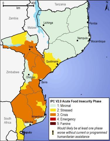 PANORAMA NACIONAL Situação Actual Actual Situação de Segurança Alimentar A época de escassez começou mais cedo do que o habitual este ano em Agosto, em vez de Outubro, em grande parte das regiões sul