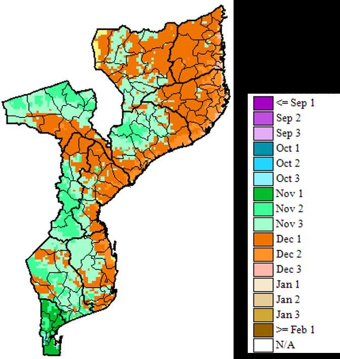 positivo até o início de 2017, a maior parte do país tem uma alta probabilidade de receber precipitação normal para acima do normal.