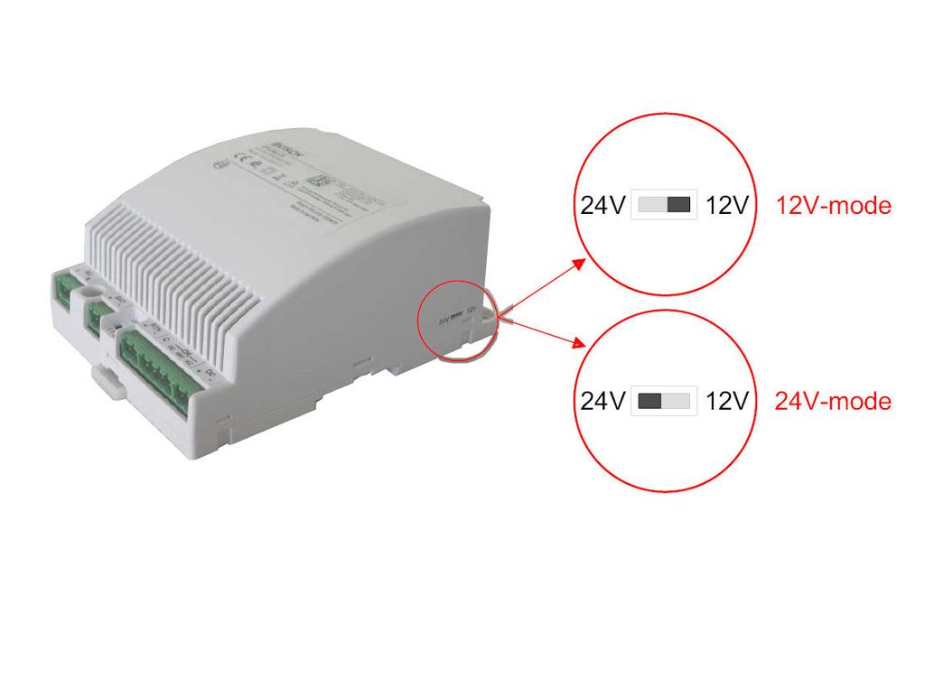 Características Sporta baterias 12 V/7 Ah, 12 V/14 Ah e 24 V/7 Ah Saída de tensão 12 VCC o 24 VCC, selecionável Saída de corrente 5 A a 12 VCC o 2,5 A a 24 VCC, selecionável Proteção contra