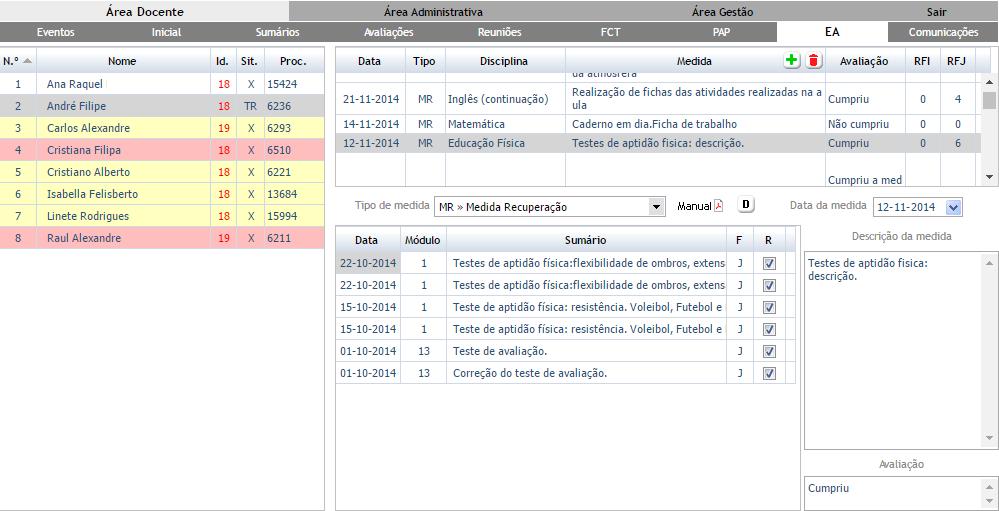 7.2. Recuperação de volume de formação O volume de formação recuperado, para refletir-se nos documentos e nas taxas de presença referidos na secção anterior, deve ser devidamente registado no