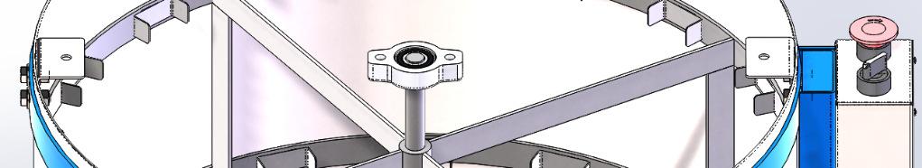 Realize os seguintes procedimentos para a troca deste rolamento: 1 - Remova os 4 parafusos que prendem o mancal e a barra superior à máquina utilizando uma chave 1/2" para segurar as porcas e outra