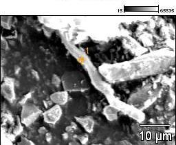 Esse resultado confirma presença de carvão em profundidade nesse ambiente. (a) (b) (c) Figura 20. Micrografias (MEV) da fração silte na camada de 0-2,5 cm do Latossolo Bruno sob mata nativa.