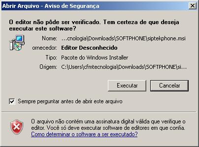 br INSTALANDO O SOFTPHONE CTX Após a conclusão do download, vamos instalar o