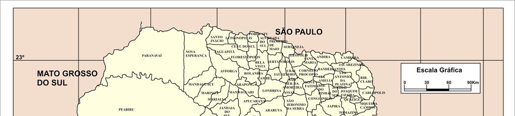 A DINÂMICA ECONÔMICA DOS EIXOS CASCAVEL-GUAÍRA E CASCAVEL-FOZ DO IGUAÇU 15 1951, a Região Oeste passou a ser composta por cinco municípios: