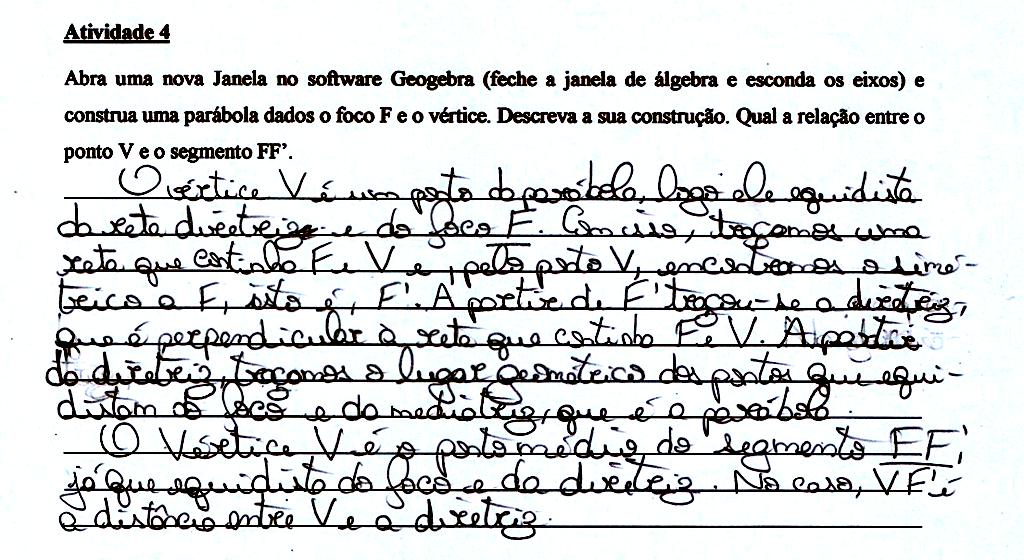 Figura 48: Protocolo de resposta do Grupo 2 Situação 4 Atividade 4 Fonte: Produção do Grupo 2 Após o término da situação 4 e o avançar do tempo não foi possível organizar um momento para socializar