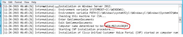 Você pode confirmar esta informação olhando os logs da instalação do servidor do relatório: