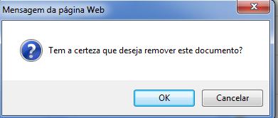 Este procedimento deverá ser feito para a restante documentação. No caso de ter anexado o documento errado clicar no ícone para o remover/apagar.