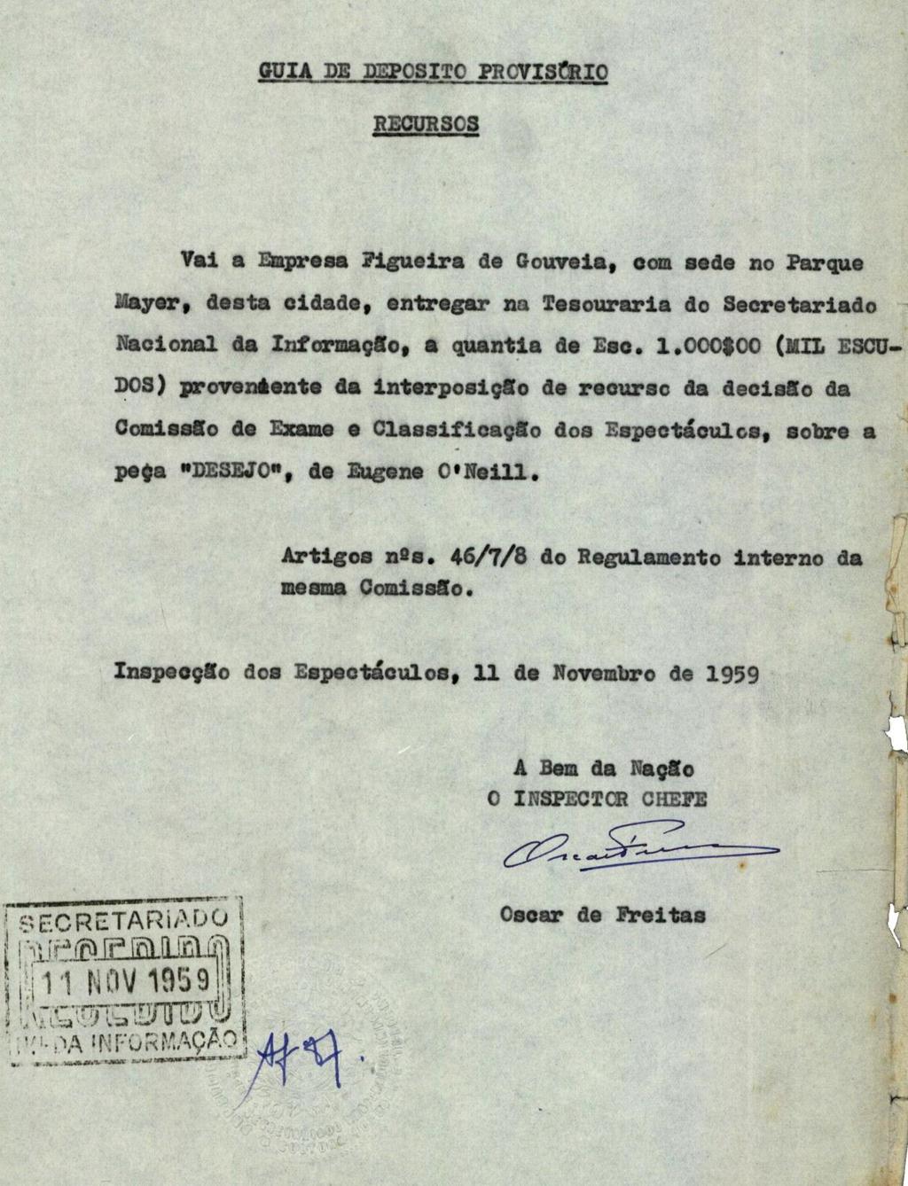 ANEXO 31 Desejo Guia de Depósito Provisório