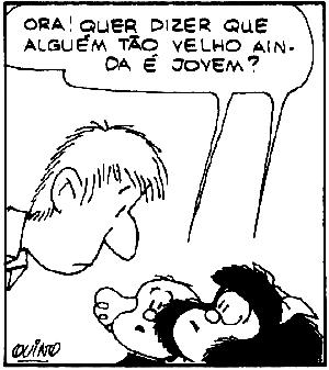 Das opções abaixo, qual palavra melhor define essa imagem? QUINO, Mafalda 10. São Paulo: Martins Fontes, 2010. p. 20. 14.