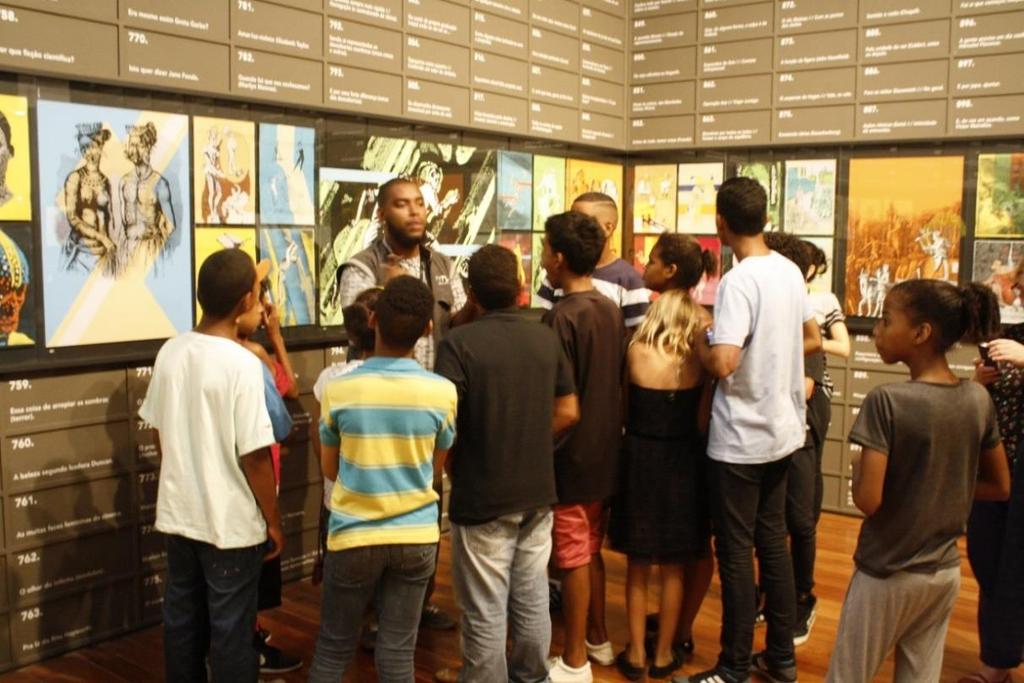 No dia 14/04 foi organizada uma visita técnica ao Museu de Arte do Rio (MAR) com a turma de oficina de grafite numa cooperação do AfroReggae-Caju e vizinhos do MAR.