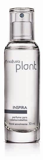 Perfume para cabelos plant inspira 30 ml Perfuma sem ressecar os fios, traz brilho e elimina o frizz até 24 horas.