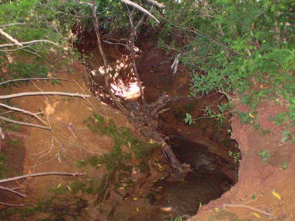 localizados a piscicultura, evidenciadas pela presença de açudes ao longo do médio a baixo curso da Sanga.