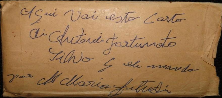 105 Aqui vai esta carta di Antonio Fortunato Silva que ele manda Por M Maria Jetudi ((sem local) 11