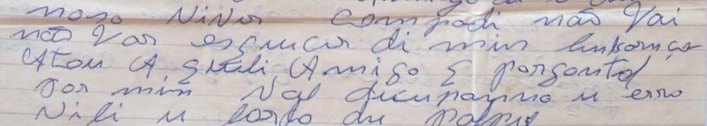 ..] compadi não vai não var esquecer di min lenbarnça A tou A queli Amigo que porgonta por mim val dicupanno u erro vili u lardo du palpel[.