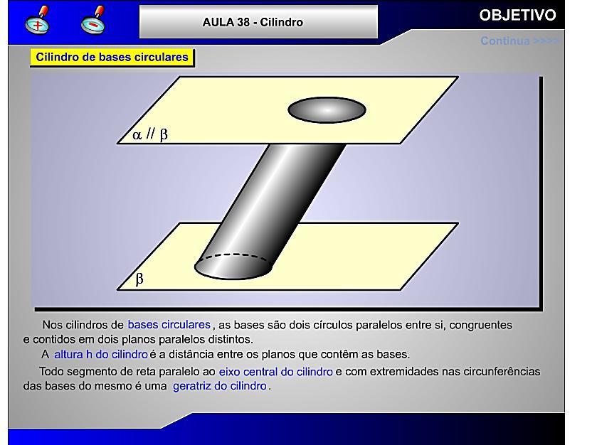 Podemos imaginar um cilindro formado por círculos de cartolina, todos do mesmo tamanho, empilhados. Por isso, temos que o volume do cilindro é também igual ao produto da área da base pela altura.