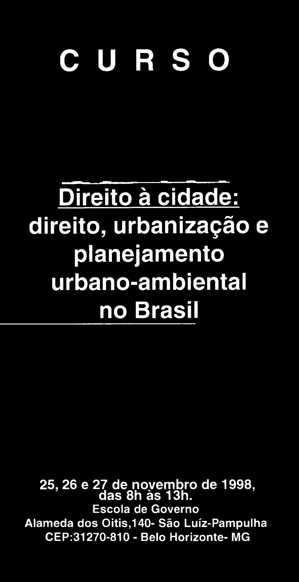 urbano-ambiental no Brasil 25, 26 e