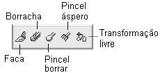 Bem, os nomes das ferramentas estão bem relacionados com o que elas oferecem, use a Faca para cortar um objeto dando um clique em seus nós ou contorno.