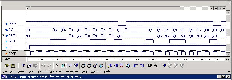 type type_state is (S0,S1,S2,S3,S4,S5,S6,S7,S8,S9); signal EA,PE : Type_STATE; signal byte_rx: std_logic_vector(7 downto 0); saida <= byte_rx; process(clock,init) --- REGISTRADOR ÚNICO PARA