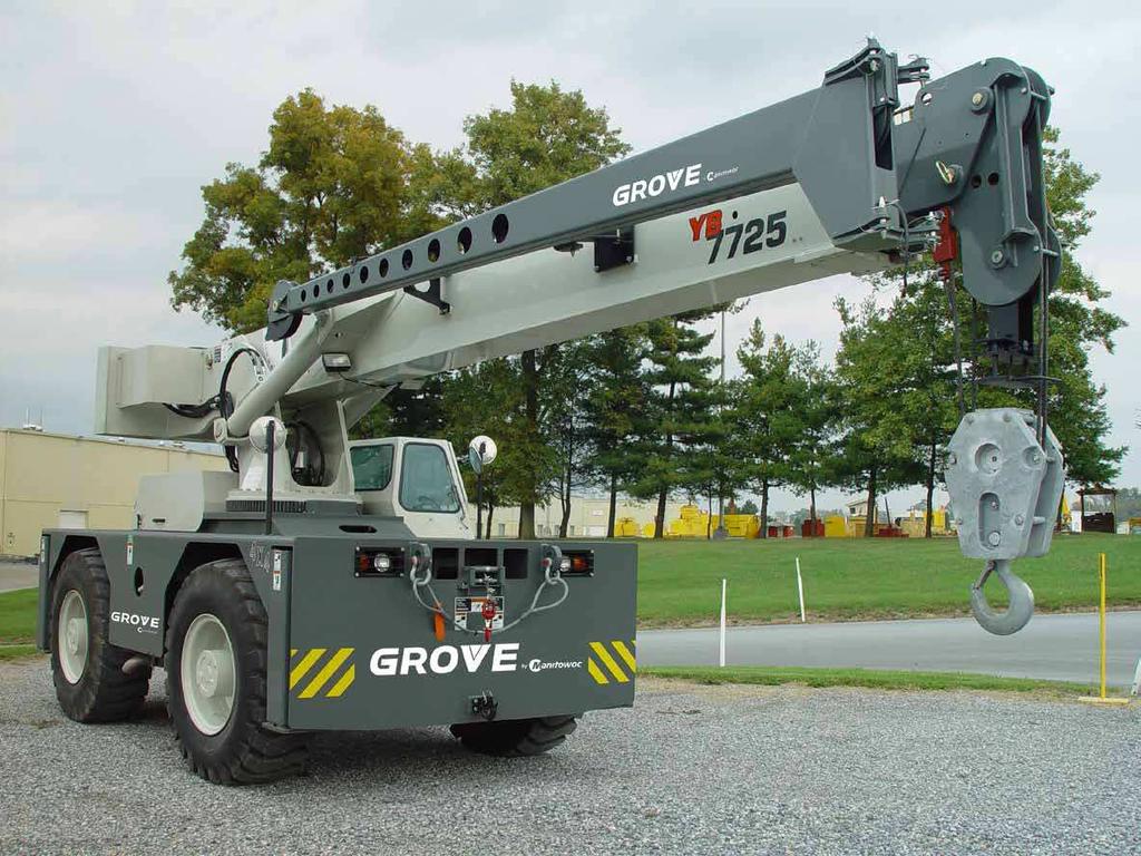 para a segurança. The reach and capacity to get the job done A 5,1 m swingaway extension added to the 21,6 m main boom provides an impressive 28,9 m tip height with a capacity of 2268 kg.