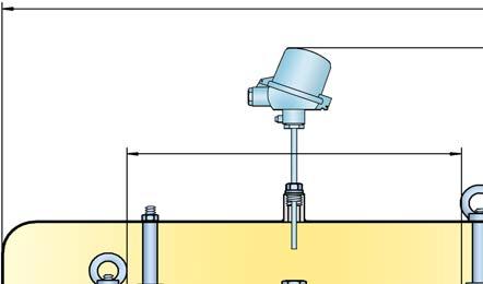 Calota de respiro à prova de deflagração e combustão de curta duração PROTEGO LH/AD-T FM Approvals Specifi cation Tested Ø b 2 3 4 1 Ø a DN c Medida de desmontagem Sensor de temperatura Função e