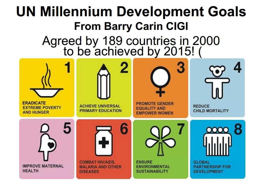 De todas as Metas do Milênio, a de conectividade é aquela sujeita a choques tecnológicos e aquela que na sua consecução envolve mais interação entre os atores públicos, organismos multilaterais e