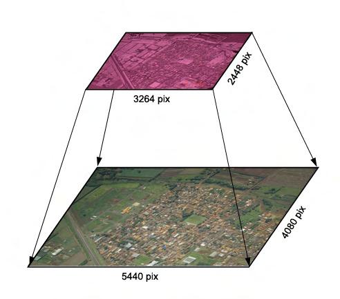 61 3.1.2. Preparação dos Dados Nesta etapa são estabelecidas condições para que haja a possibilidade do registro entre as imagens.