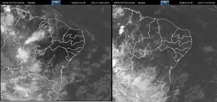 atuação da Zona de Convergência Intertropical (ZCIT), principal sistema atmosférico causador de chuva na área de estudo.