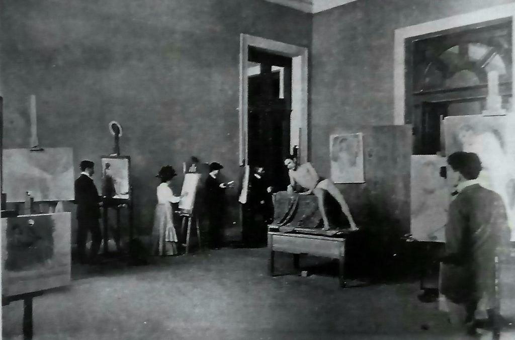 Figura 09: Aula de Pintura Modelo Vivo. A Ilustração Brazileira, 1909. 243 2.2 Quem forma o artista? Os professores de Raimundo Cela na ENBA.