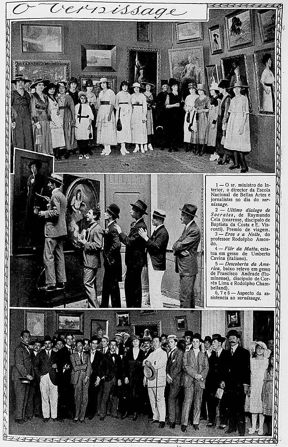 Figura 27: Revista da Semana. 343 343 O Salon de 1917 [matéria]. Revista da Semana. Rio de Janeiro, 18 de agosto de 1917.