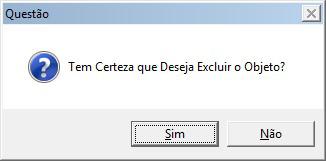 Importante: para excluir uma das áreas existentes (exceto a área raiz), basta selecionar a área desejada e clicar sobre o botão Excluir na visualização do organograma ou na tela inicial de áreas, uma